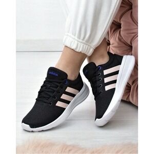 Adidas Lite Racer CLN 2.0 Black Vapor Pink Running Shoes Women's Size 8 NWT